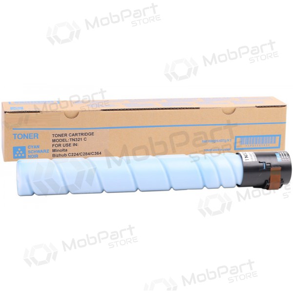 Konica-Minolta TN-321 (A33K450), cyan kassett for laserskrivere, 25000 sider