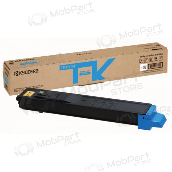 Kyocera (1T02P3CNL0, TK-8115C), asurblå patron for laserskrivere, 6000 sider.