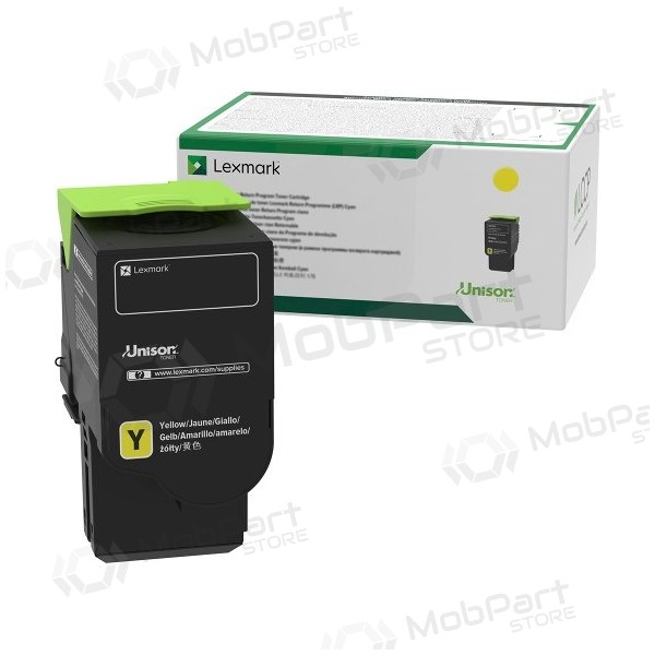 Lexmark 78C2XY0 kassett for laserskrivere, gul (5000 sider)