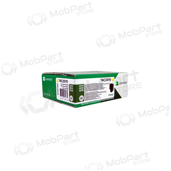 Lexmark return (74C2SYE, 074C2SY0), gul patron for laserskrivere, 7000 sider.