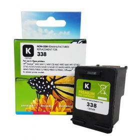 Uoriginal Static Control HP 338 (C8765EE), svart blekkpatron for blekkskrivere, 480 sider.