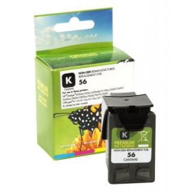 Uoriginal Static Control HP 56 (C6656A), svart blekkpatron for blekkskrivere, 450 sider.