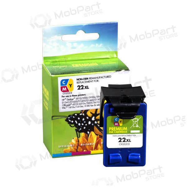 Uoriginal Static Control - HP 22XL (C9352CE), trefarget blekkpatron for blekkskrivere, 415 sider.