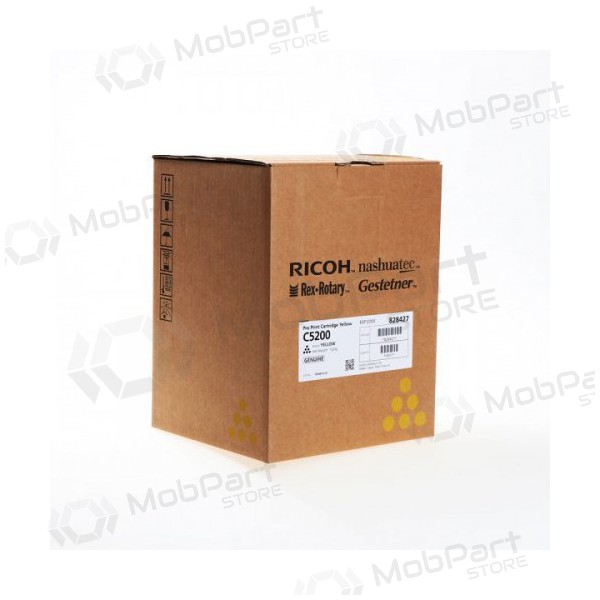 Ricoh C5200 (828427), gul kassett for laserskrivere, 24000 sider