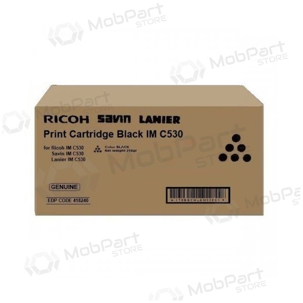 Ricoh IMC530 (418240), svart kassett for laserskrivere, 20500 sider.