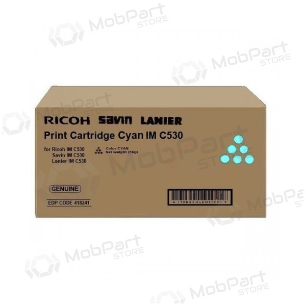 Ricoh IMC530 (418241), blå kassett for laserskrivere, 18000 sider