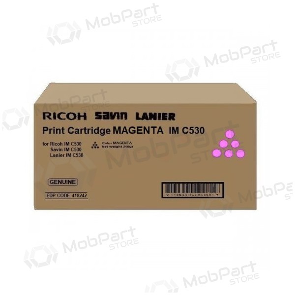 Ricoh IMC530 (418242), purpurin patron for laserskrivere, 18000 sider