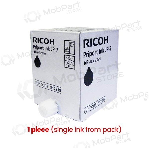 Ricoh JP-7 (817219) blekkpatron, svart (1 stk)