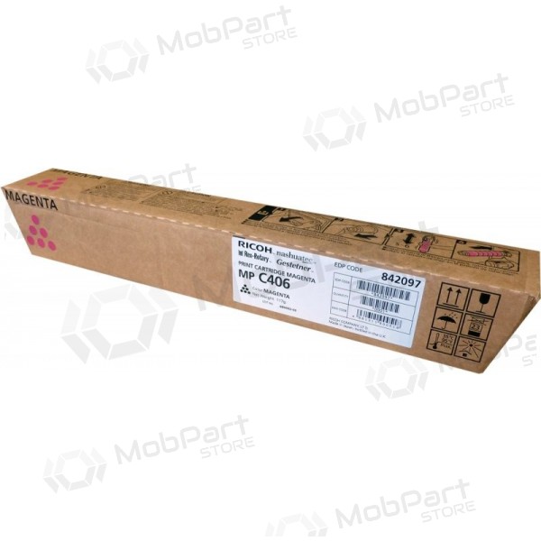 Ricoh MP C406 (842097) lasertoner, purpur