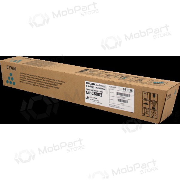 Ricoh MP C6003 / 5503 (841856), asurblå patron for laserskrivere, 22500 sider.