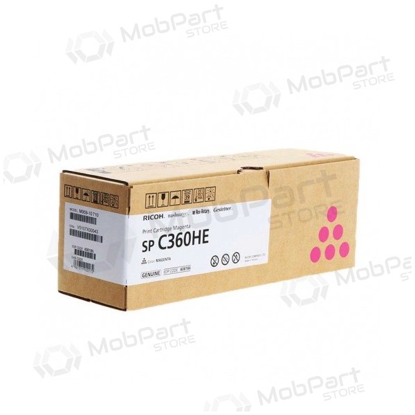 Ricoh SP C360HE (408186) lasertoner, magenta