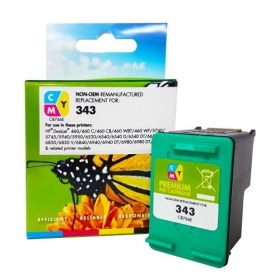 Static Control blekkpatron CMY, kompatibel med HP 343 Tri-color (C8766EE) 330 sider