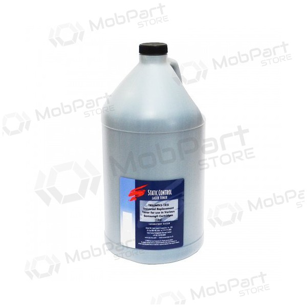 Static Control tonerpulver Samsung universal/XEROX sort, 1kg.