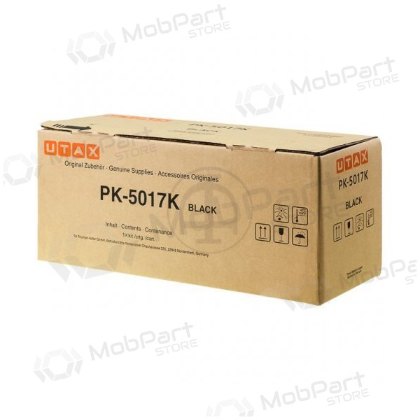 Triumph-Adler/Utax tonerkassett PK-5017K (1T02TV0UT0/1T02TV0TA0), svart kassett for laserskrivere, 8000 sider